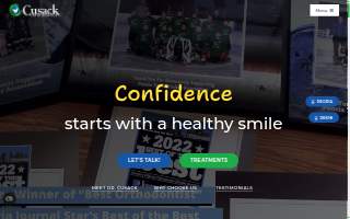 Cusack Orthodontics website