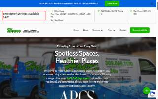 Hoerr Carpet Cleaning and Water Restoration Inc. website