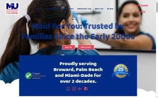 maid for you cleaning & organizing LLC website