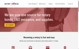 Notary Express website