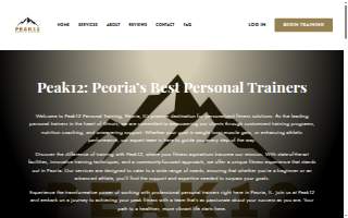 Peak12 Personal Training website