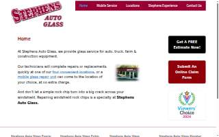 Stephens Auto Glass of Peoria website