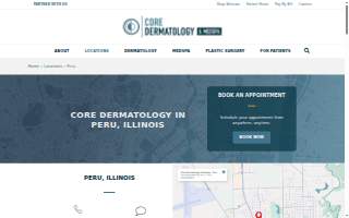 Core Dermatology & Medspa - Peru website