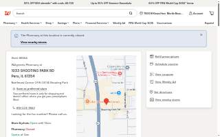 Walgreens Pharmacy of Peru website