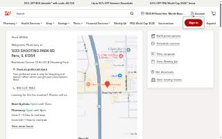 Walgreens of Peru website