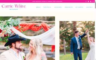 Carrie White Photography website