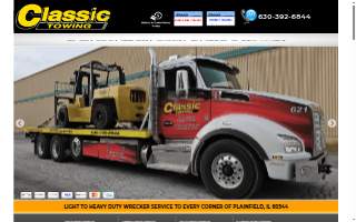 Classic Heavy Duty Towing of Plainfield website