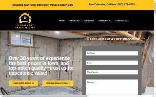 PJ Basement Crack Repairs LLC of Plainfield website