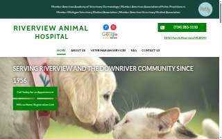 Riverview Veterinary Clinic website