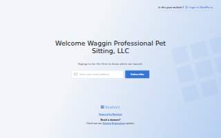 The Welcome Waggin' In-Home Veterinary Care website