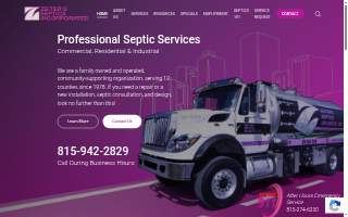 Zeiter's Septics Inc. Tank Cleaning & Septic Systems website