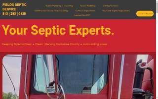 Fields Septic Service of Pontiac website