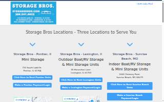 Storage Bros. website