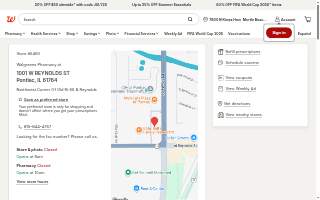 Walgreens Pharmacy of Pontiac website