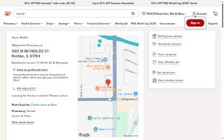 Walgreens of Pontiac website