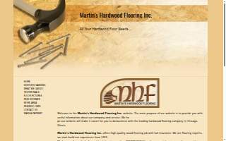 Martin's Hardwood Flooring Inc of Prospect Heights website