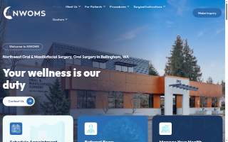 NWOMS Northwest Oral & Maxillofacial Surgery website