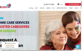 Octicare In-Home Care Agency website