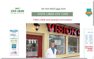 Vista Linda Eye Care of Prospect Heights website