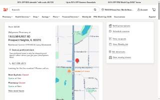 Walgreens Pharmacy of Prospect Heights website