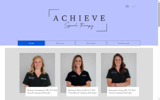 Achieve Speech Therapy, PLLC website