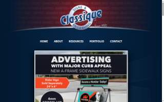 Classique Signs & Engraving, Inc. website