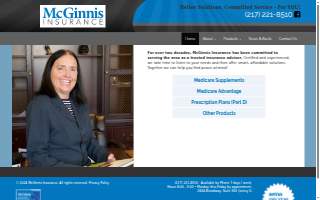 McGinnis Insurance website