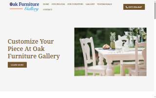 Oak Furniture Gallery website