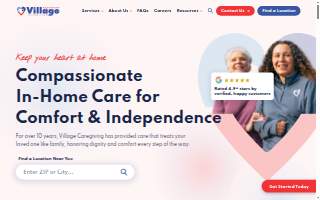 Village Caregiving of Quincy website