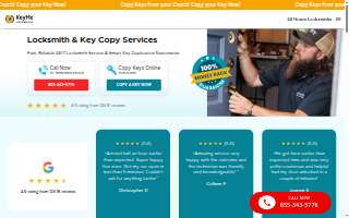 KeyMe Locksmiths of Rantoul website