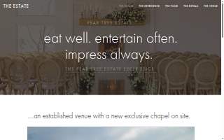 Pear Tree Estate website