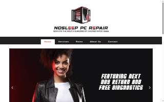Nosleep PC Repair website