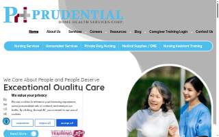 Prudential Home Health Services Corp. of Richton Park website