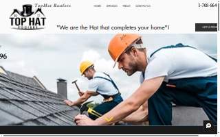 TopHat Roofers of Richton Park website