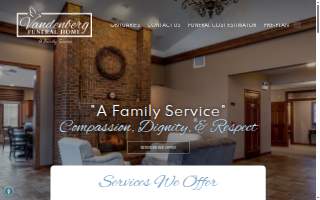 Vandenberg Funeral Home of Richton Park website