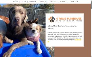 4 Paws Play House website
