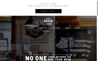 District Brew Yards website