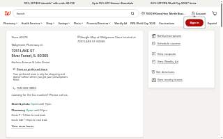 Walgreens of River Forest website