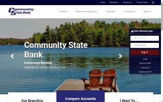Community State Bank of Rock Falls website