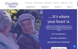 Friendship Manor website