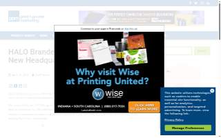 HALO Branded Solutions website
