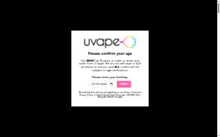 Uvape Smoke Shop website