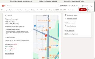 Walgreens Pharmacy of Rock Falls website