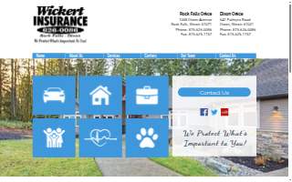 Wickert Insurance Rock Falls website