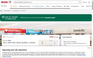 CVS of Rock Island website