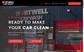 Hartwell Car Wash website