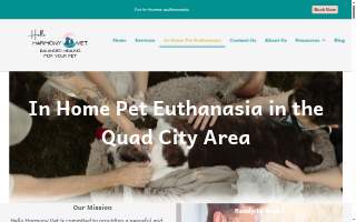 Hello Harmony Vet website