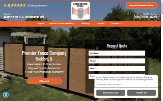 Cornerstone Fence, Inc of Rockford website