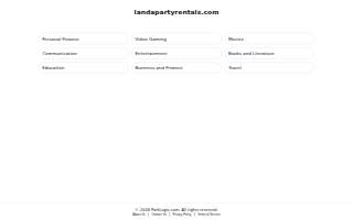 Landa Party Rentals of Machesney Park website