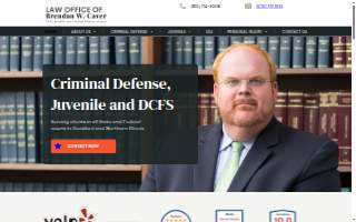 The Law Office of Brendan W. Caver DCFS, Juvenile, and Criminal Defense Attorney website